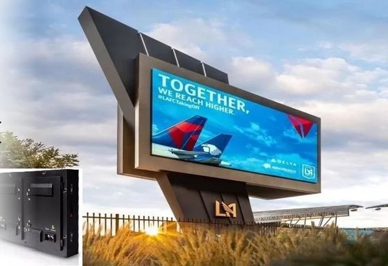 Naprawiono billboard reklamowy uliczny 1920 Hz 6000 nitów z systemem Nova